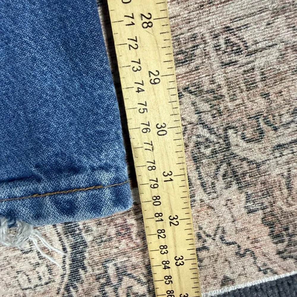 Wrangler 936PWD Cowboy Cut Slim Fit Blue Distressed Jeans 33x34 Mexico